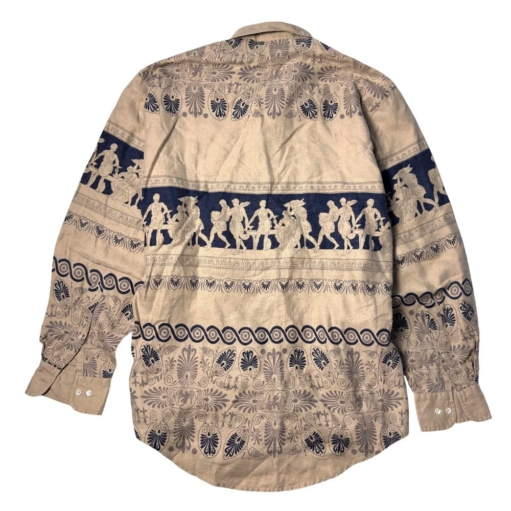 Vintage‎ Banana Republic Safari Shirt Mens Size S Mill Valley Catalog 80s Linen